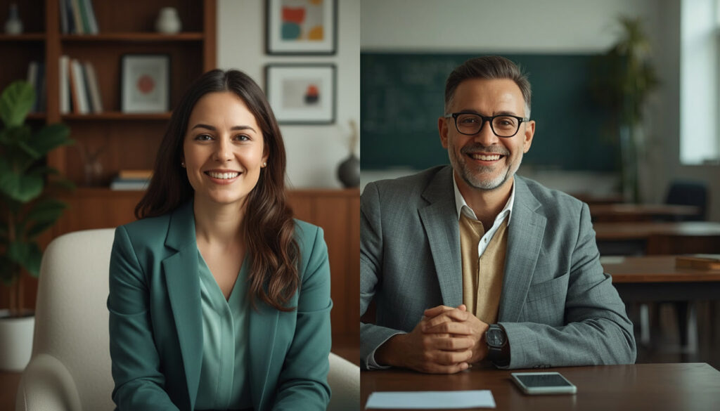 Psicóloga e Professor.